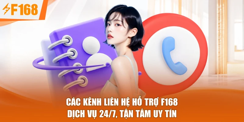 Các Kênh Liên Hệ Hỗ Trợ F168 - Dịch Vụ 24/7, Tận Tâm Uy Tín