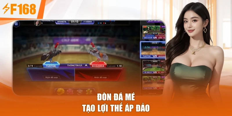 Đòn đá mé tạo lợi thế áp đảo